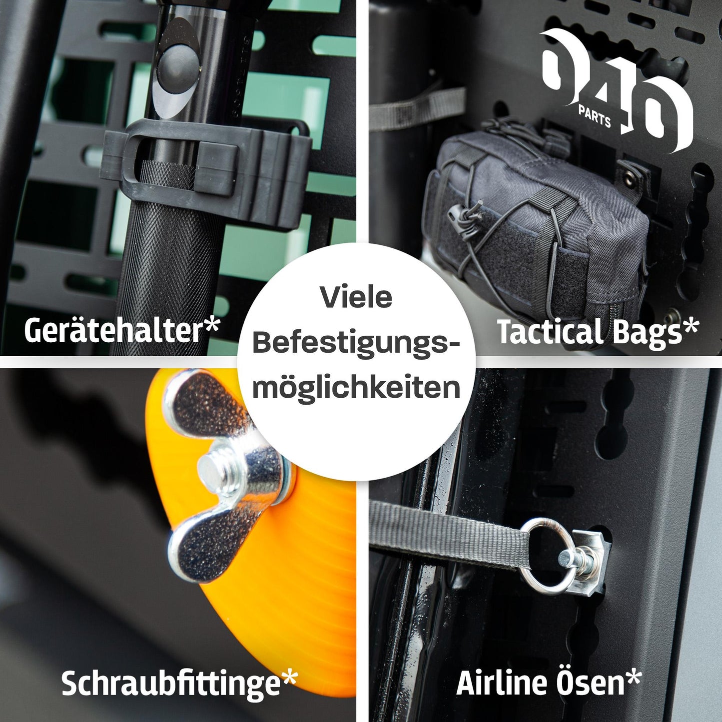 B-Zboží: 040 Parts Molle Board pro VW T5 T6 T6.1 California Univerzální držák zařízení a dodatečné úložné místo pro camping a outdoor