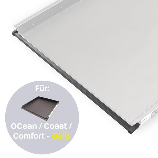 040 Parts eenhandsvergrendeling voor hekuittrekkers van 040 Parts Versie voor VW T5 T6 T6.1 Comfortline, Ocean, Coast met gele hendel