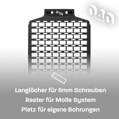 B-Ware: 040 parts Molle Board за седалката на съпътстващия пътник, органайзер, държач за оборудване, табло за инструменти за VW T5 T6 T6.1 California за Multivans