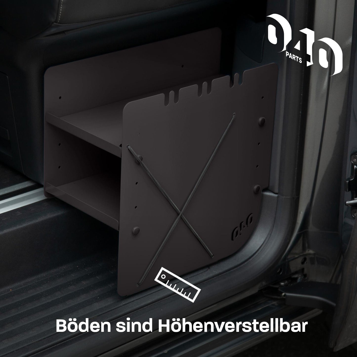 040 Parts Shoe Rack BLACK DRIVER SIDE Accessory compatible with VW T5 T6 T6.1 Shoe Organizer Shoe Bag
