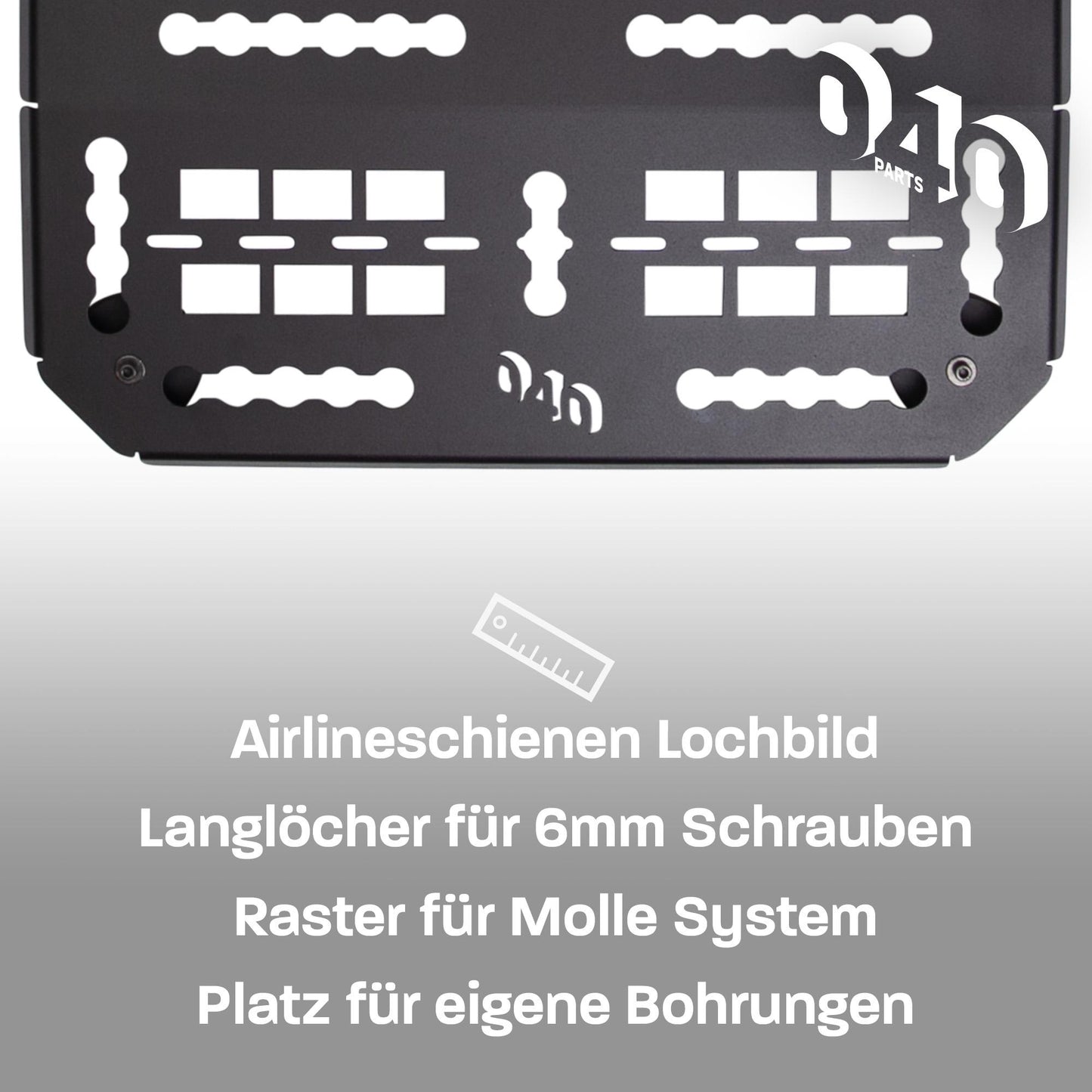 040 Parts Molle Board for VW T5 T6 T6.1 Transporter or Multivans with C-Rail Universal Equipment Mount