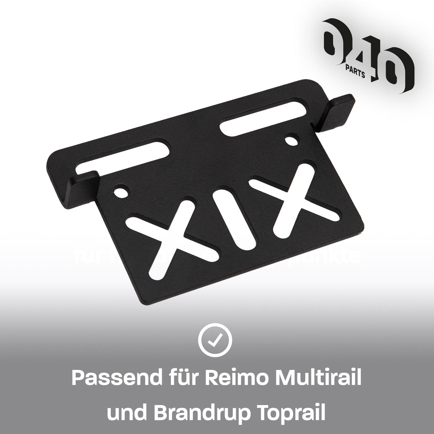 040 Parts Universele montageplaat voor Reimo TopRail unieke bevestigingsplaat gatplaat voor jouw accessoires