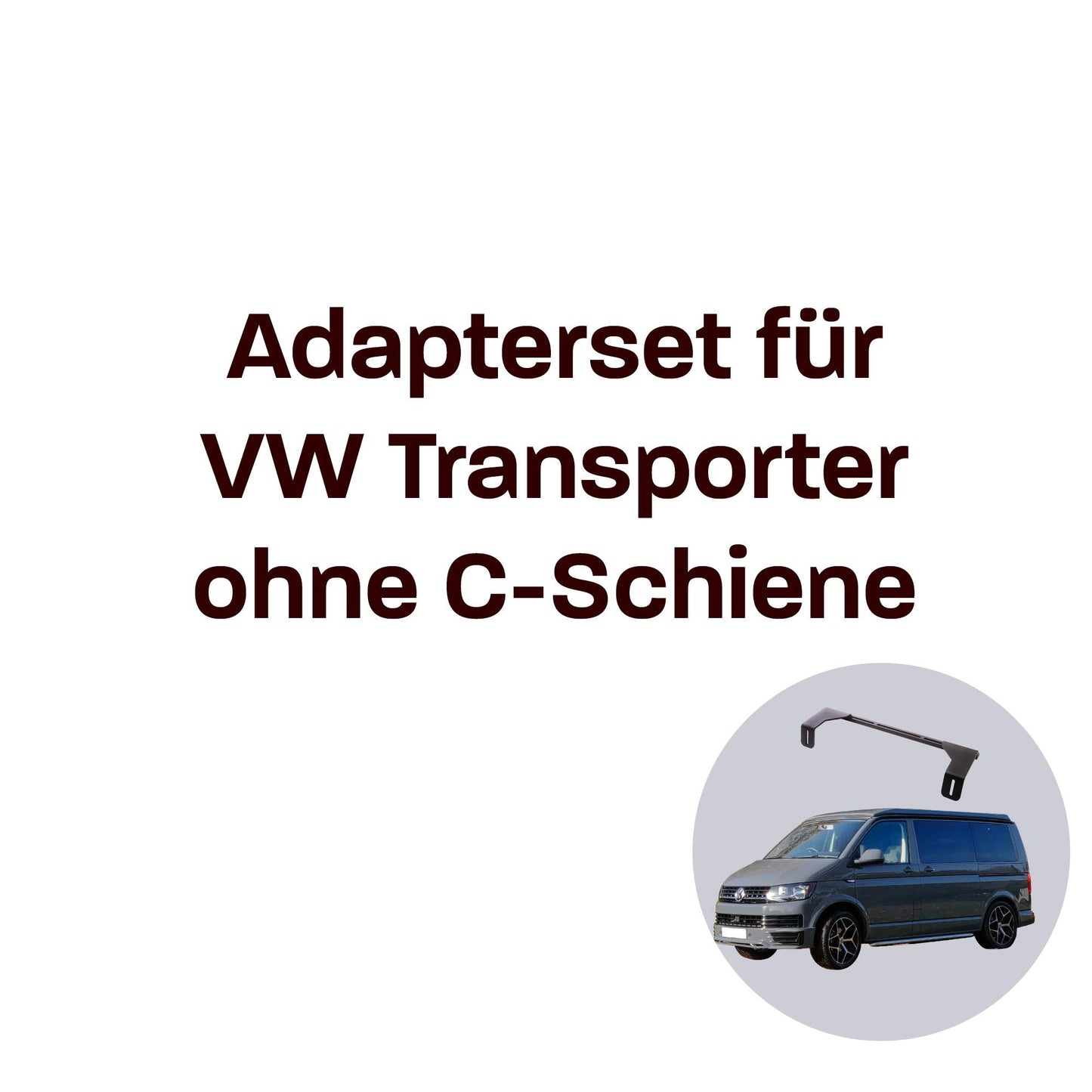 040 Parts Molleboard Adapter for Transporter and Multivan VW T5 T6 T6.1 without C-rail on the roof Bracket Connecting Bracket