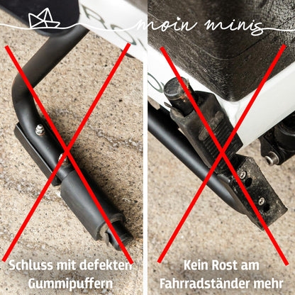 moin minis 1 pezzo Distanziale per cavalletto per biciclette cargo Urban Arrow Family & Shorty Proteggere i tamponi in gomma