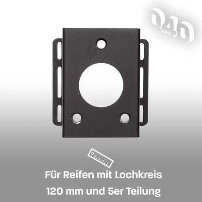 040 Parts Spare Wheel Holder for VW T5, T6 and T6.1 Compatible with many other rims Spare Tyre Holder Spare Wheel Holder