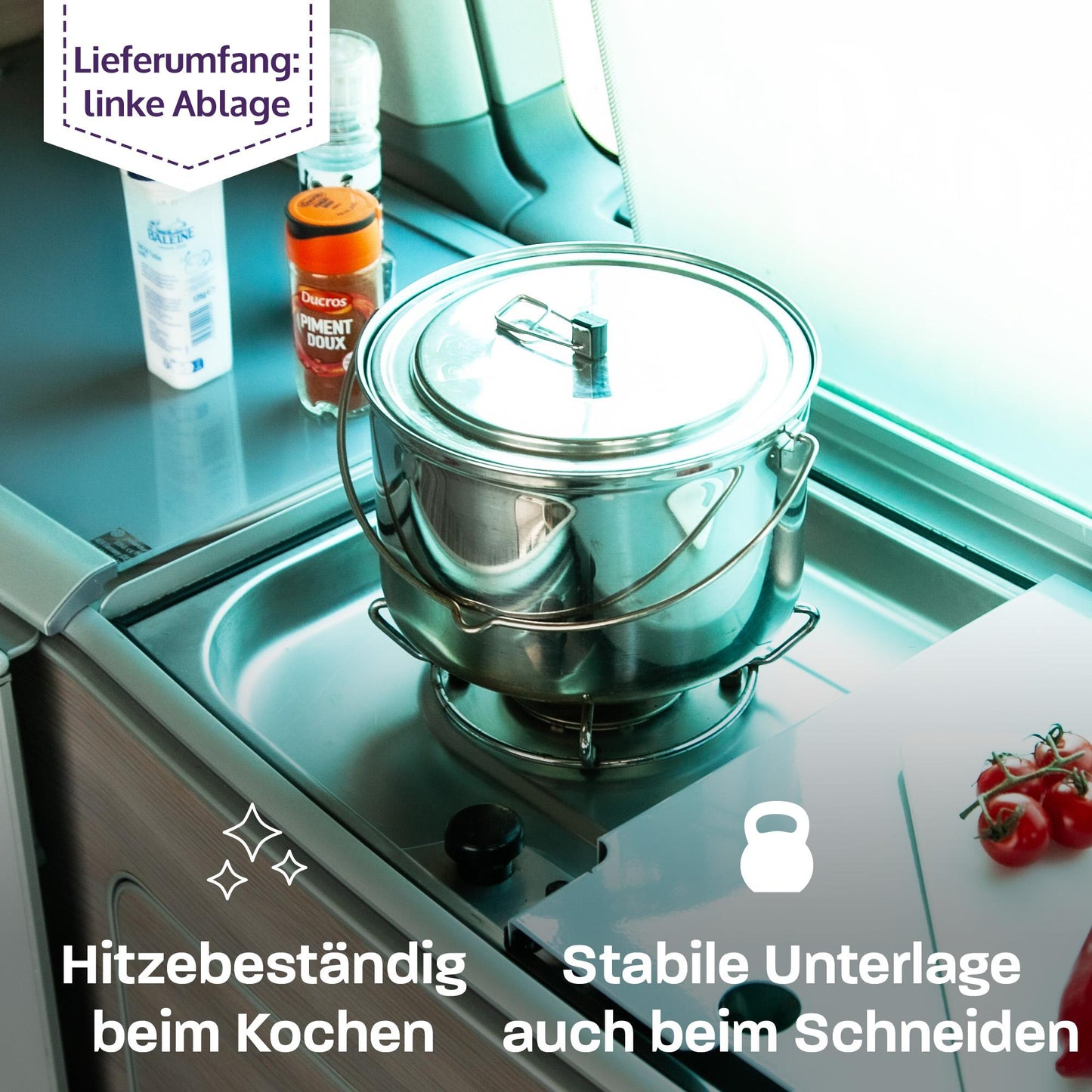 B-Ware: 040 parts Inserti per fornello sinistri per VW T5 T6 T6.1 California su misura