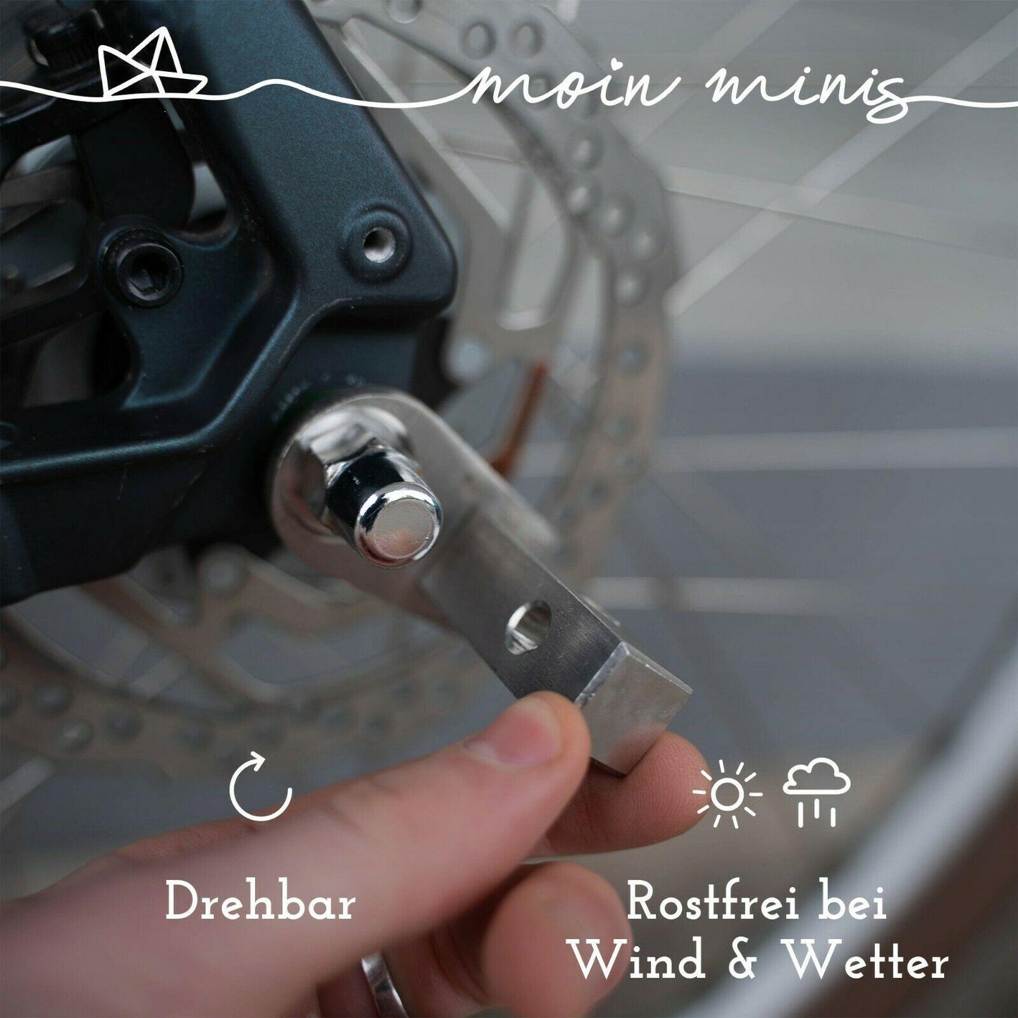 B-Ware: moin minis Adapter Croozer cykelkärra fram till 2015, Croozer 535/737/kid1+2, van 101, Cargo axelAdapter tillskotts­koppling