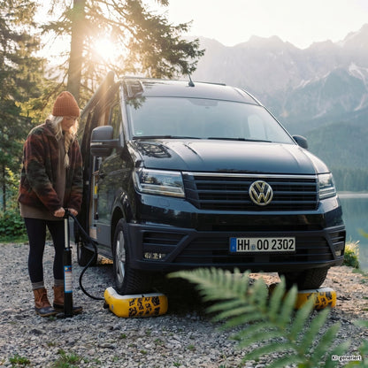 040 Parts Nivellier-Set: Smarter Level-Sensor + Hebekissen 2er - in unter 2 Minuten gerade stehen