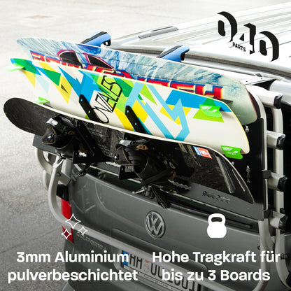 040 Parts universal wakeboard kiteboard snowboard holder compatible with Molle board for VW T5 T6 T6.1 or others