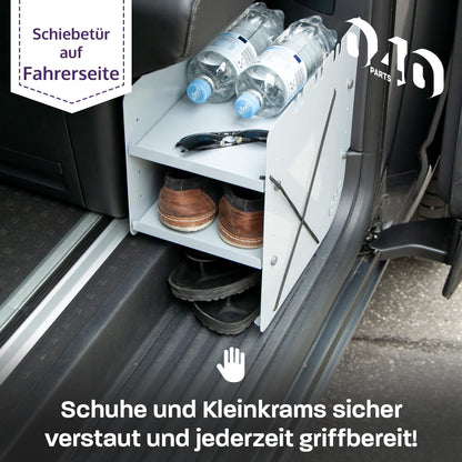 B-Ware: 040 Parts Skoophænger GRÅ FØRERSIDEN Tilbehør passende til VW T5 T6 T6.1 Skoorganizer Skotaske