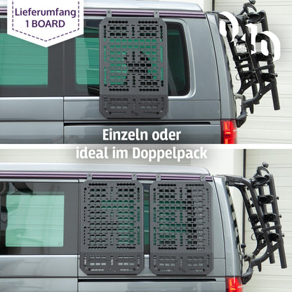 040 Parts Molle Board za VW T5 T6 T6.1 California Univerzalna držača za opremu i dodatni prostor za pohranu za kampiranje i boravak u prirodi