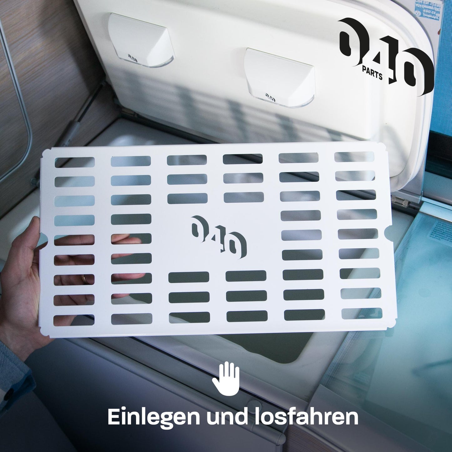 040 Parts Lamiera Refrigerante in Alluminio per VW T6.1 T6 T5 T4 California e Ford Nugget fino al 2023 Fondo Inseribile per Camper Tappetino Frigorifero