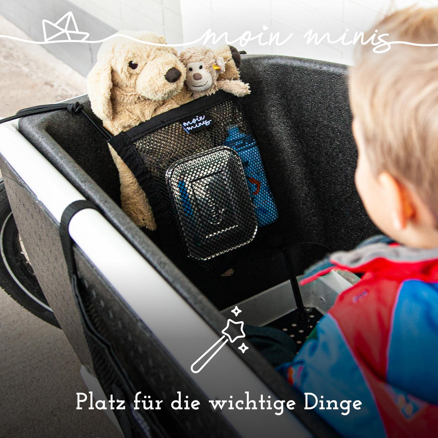 B-Ware: moin minis Gepäcknetz für Urban Arrow Family Lastenrad Fahhrad Cargo