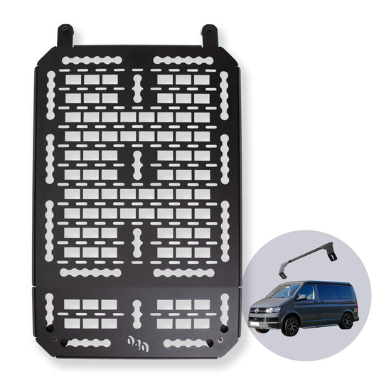 040 Parts Molle Board VW T5 T6 T6.1 Transporter vagy Multivans számára C-sínnel Univerzális eszközrögzítő