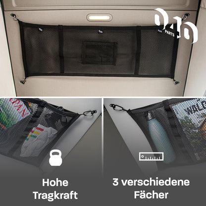 040Parts Zavazadlová síť Kombi-Úložná síť pro střešní stan a interiér kompatibilní s VW T7 New California