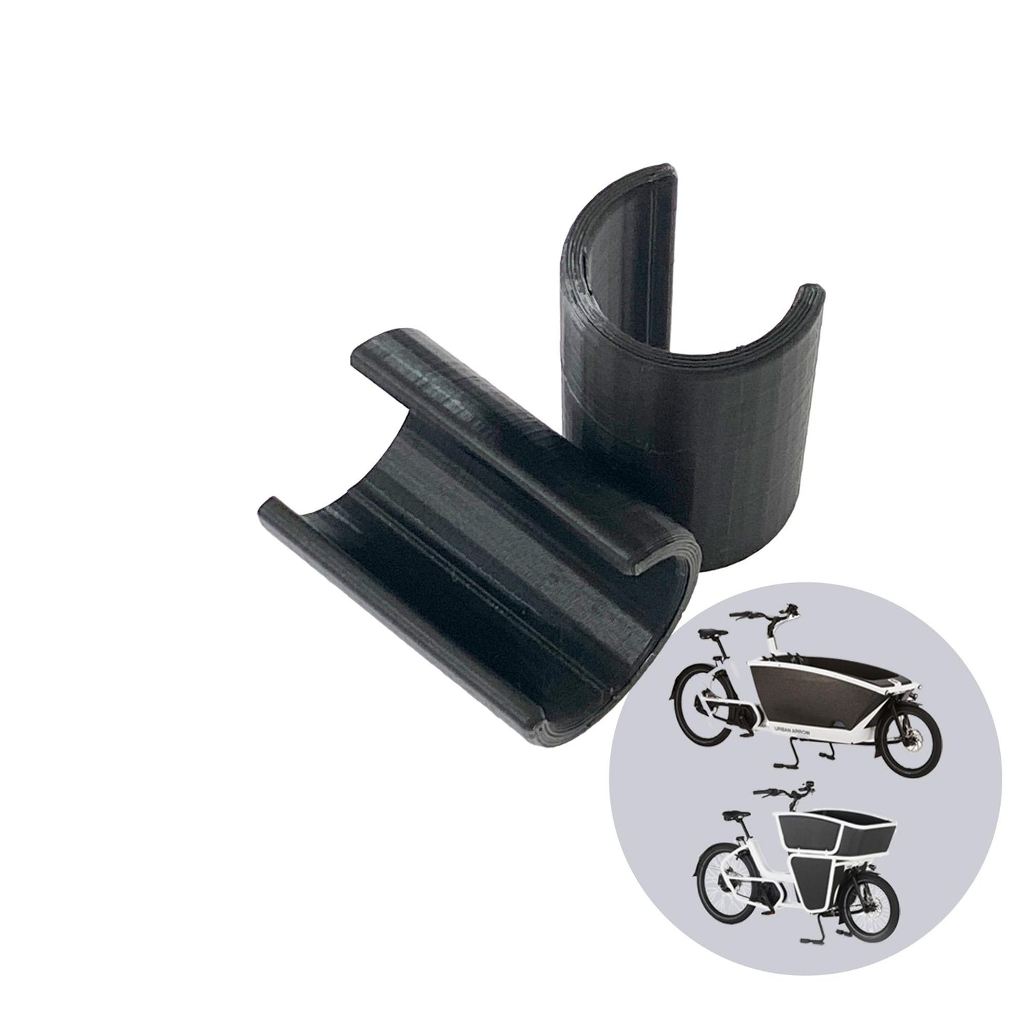 moin minis 2er Set distanziali per cavalletto per Urban Arrow Family & Family Next & Shorty cargo bike Protegge i paraurti in gomma
