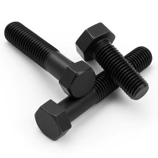 Hex bolt DIN 933 M4 8-8 black zinc-plated