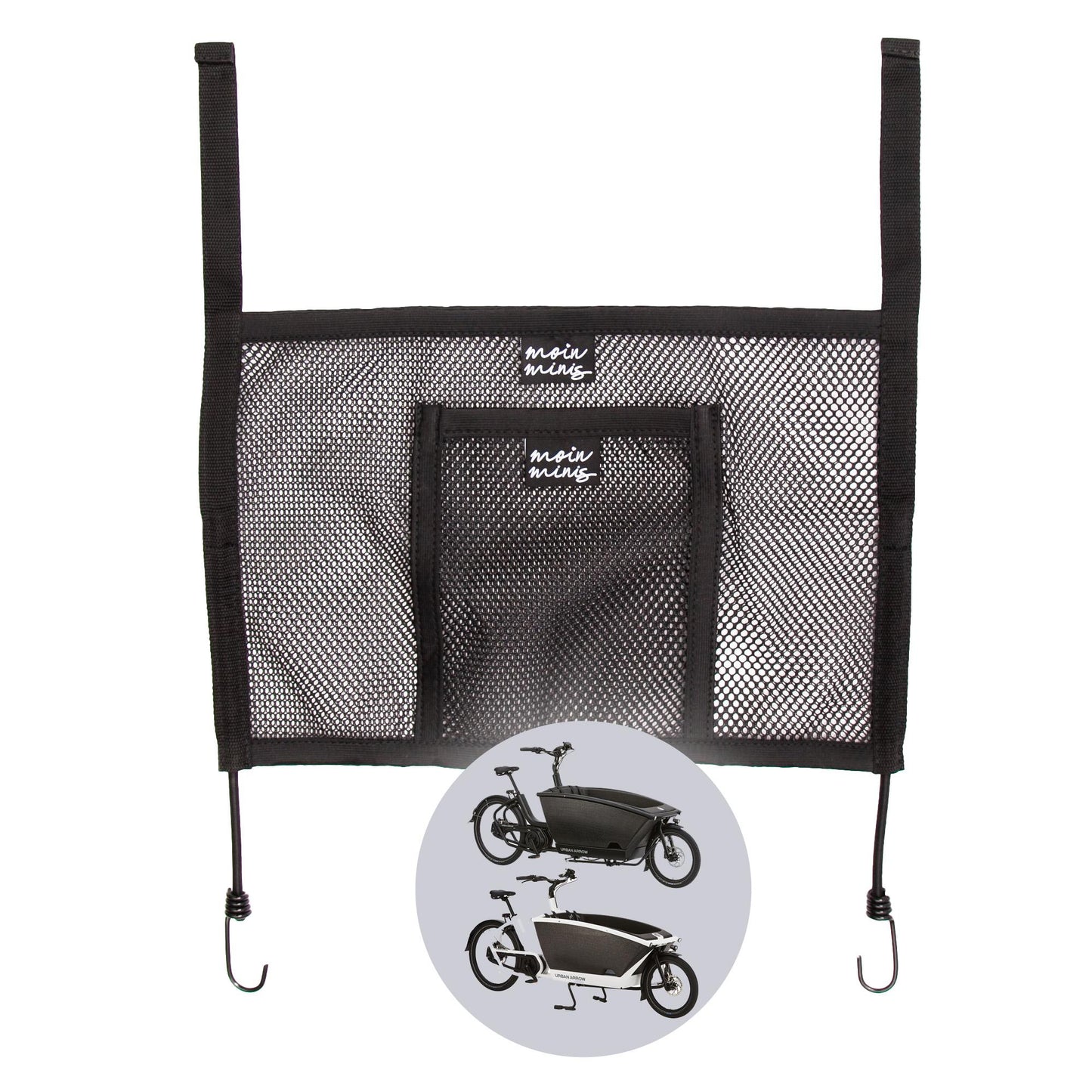 ciao minis rete porta-bagagli laterale per Urban Arrow Family e Family Next cargo bike