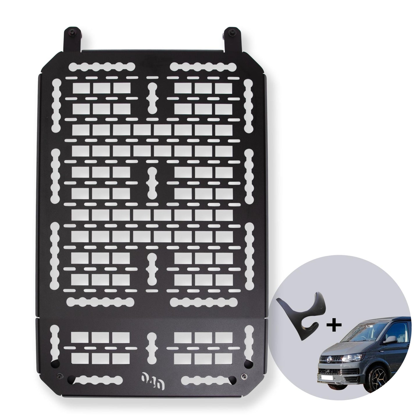 040 Parts Molle Board for VW T5 T6 T6.1 with Reimo Multirail or Brandrup Top-Rail Universal Gear Mount