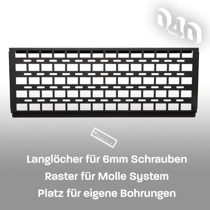 B-Ware: 040 parts Molle Board pro 2místnou lavici Šuplík tvůj pomocník na pořádek Držák vybavení tool board pro VW T5, T6 a T6.1 California