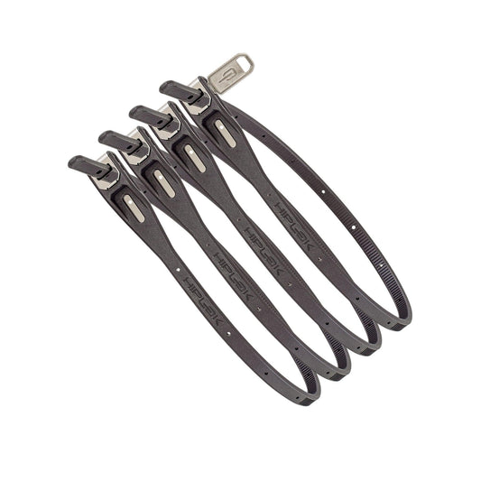 040 Parts Hiplock Z LOK 4er Set Kabelbinder Schloss Sicherheitsband Fahrrad ultraleicht schwarz fuer Molle Board Helm Ski Gepaecktraeger