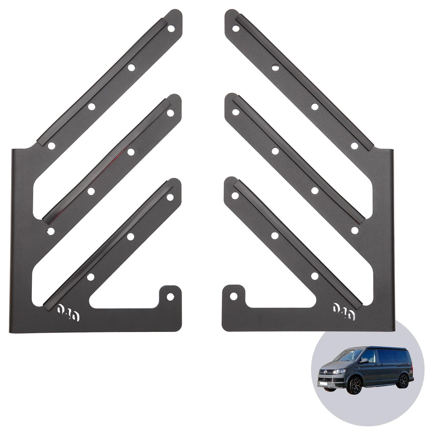040 Parts universal wakeboard kiteboard snowboard holder compatible with Molle board for VW T5 T6 T6.1 or others