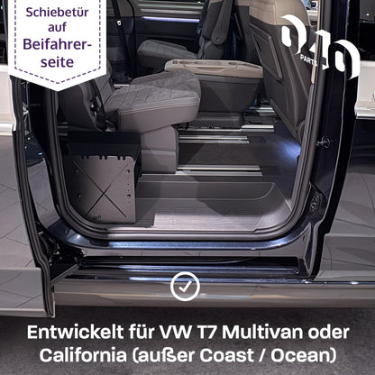 B-ware: 040 Parts kenkäteline MUSTA MATKUSTAJAN PUOLI lisävaruste sopii VW T7 California ja Multivan kenkäjärjestelijä kenkäpussi