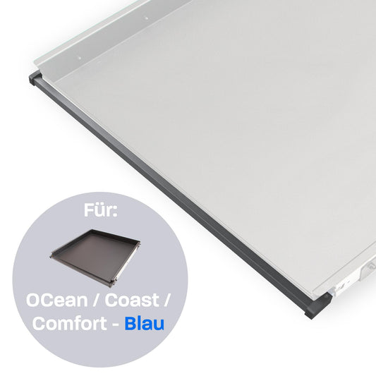 040 Parts Verrouillage à une main pour tiroirs arrière de 040 Parts Version pour VW T5 T6 T6.1 Comfortline, Ocean, Coast avec levier bleu