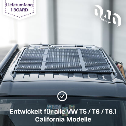 040 Parts ultra flacher Dachgepäckträger für VW T5 T6 T6.1 California damit dein Van in Tiefgaragen passt Dachträger