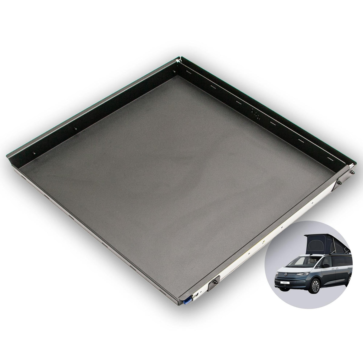 B prekė: 040 parts vienos rankos galinis ištraukiamas stalčius 950 mm T7 new California Beach Camper galinei dėžei, bagažo ištraukimui, sunkių krovinių ištraukiamas bėgelis, naujasis California