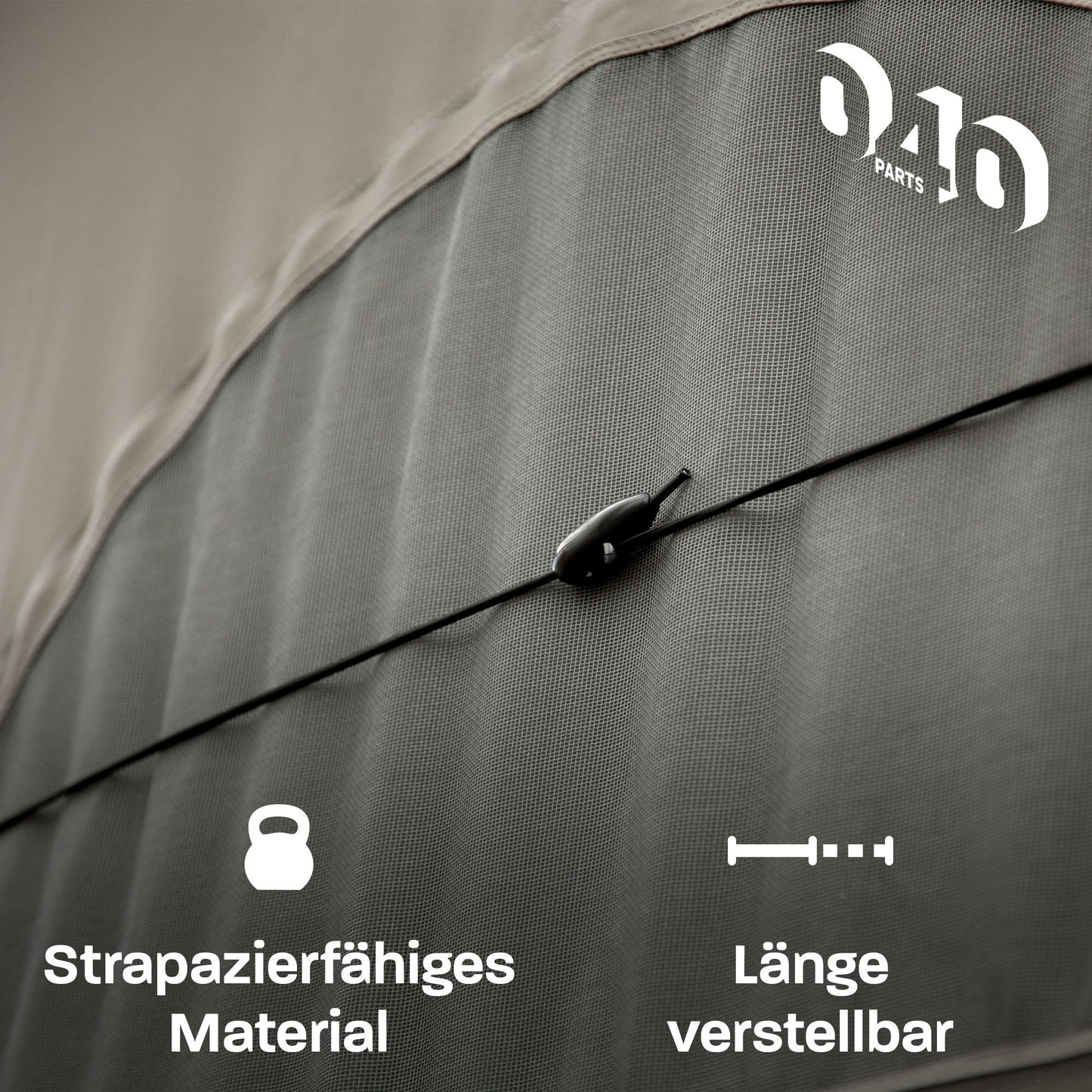 040Parts Cinghia di tensione per tetto sollevabile Tenda con sgancio rapido compatibile con Vans e VW T7 VW T6.1 VW T5 Ford Nugget Marco Polo