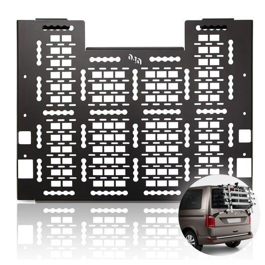 040 Parts Molle Board Werkzeugbrett Hecktraeger Molle System Tool Board schwarz fuer VW T7 New Transporter Caravelle ab 2025 PR Code 3RC Hecktraeger 7TG071104