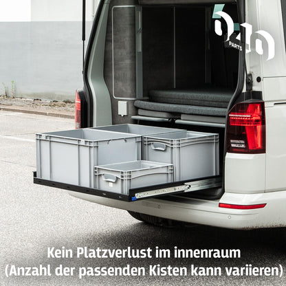 040 parts classic Heckauszug Lade 700mm voor T5 T6 T6.1 California (Comfortline Coast Ocean) Heckbox Bagageuitschuiver Zwaarlastuitschuiver Geleiderail