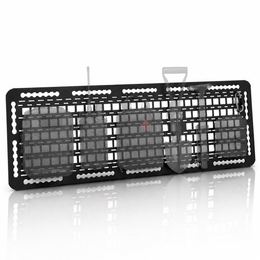 040 Parts Molle Board 130x38cm für Fahrradträger Thule Elite Van XT VeloTrack Frame Sport G2 Molle System Airline Ösen M6 Langlöcher Sprinter Crafter Transit Van Zubehör