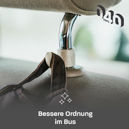 040 Parts robuuste hakenset van 4 stuks voor VW hoofdsteun - voor veel Volkswagen, Seat, Audi en Skoda modellen