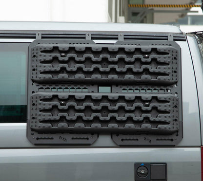 040 Parts Starthjelpsmatte svart lang Traksjonsbordet Sandplate 10T Bærekapasitet, Perfekt for Molleboard Sand board