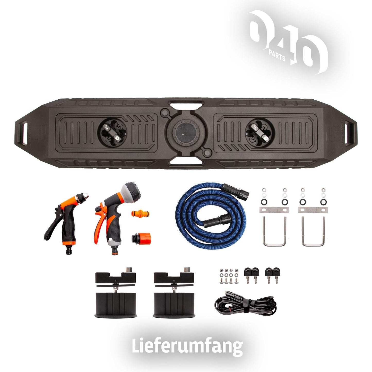 040 parts 30L Watertank met 12V Pomp Buitendouche voor Vans, Campers, Auto's perfect voor Camping Zoetwatertank Watertank