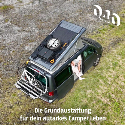 B-Ware: 040 parts Solarplattenhalter Černá Držák desky z hliníku pro VW T7 California nový California