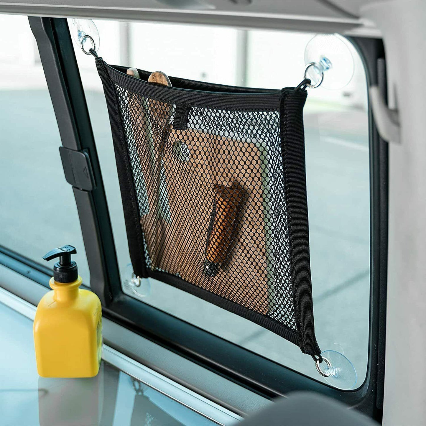 B-Ware: Aufbewahrungs Netz für das Küchenfenster von VW T5 T6 Bulli, Multivan