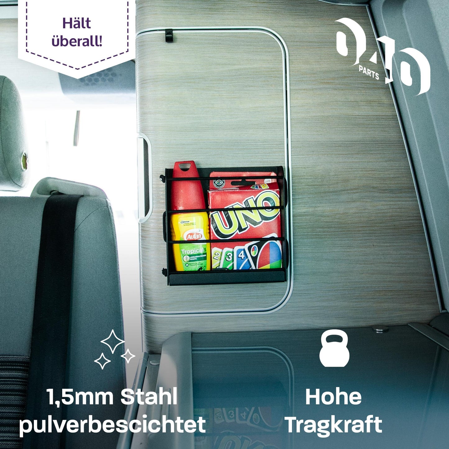 B-Ware: 040 parts Úložná skříňka Regál pro VW T7 T5 T6 T6.1 California 15 x 15 cm nebo Van Camper Obytný vůz Karavan Kuchyně