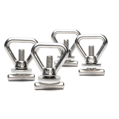 B-Ware: 4er Set Zurrösen Ladungssicherung VW T5 / T6 / T6.1 Bulli, Multivan, California, Beach