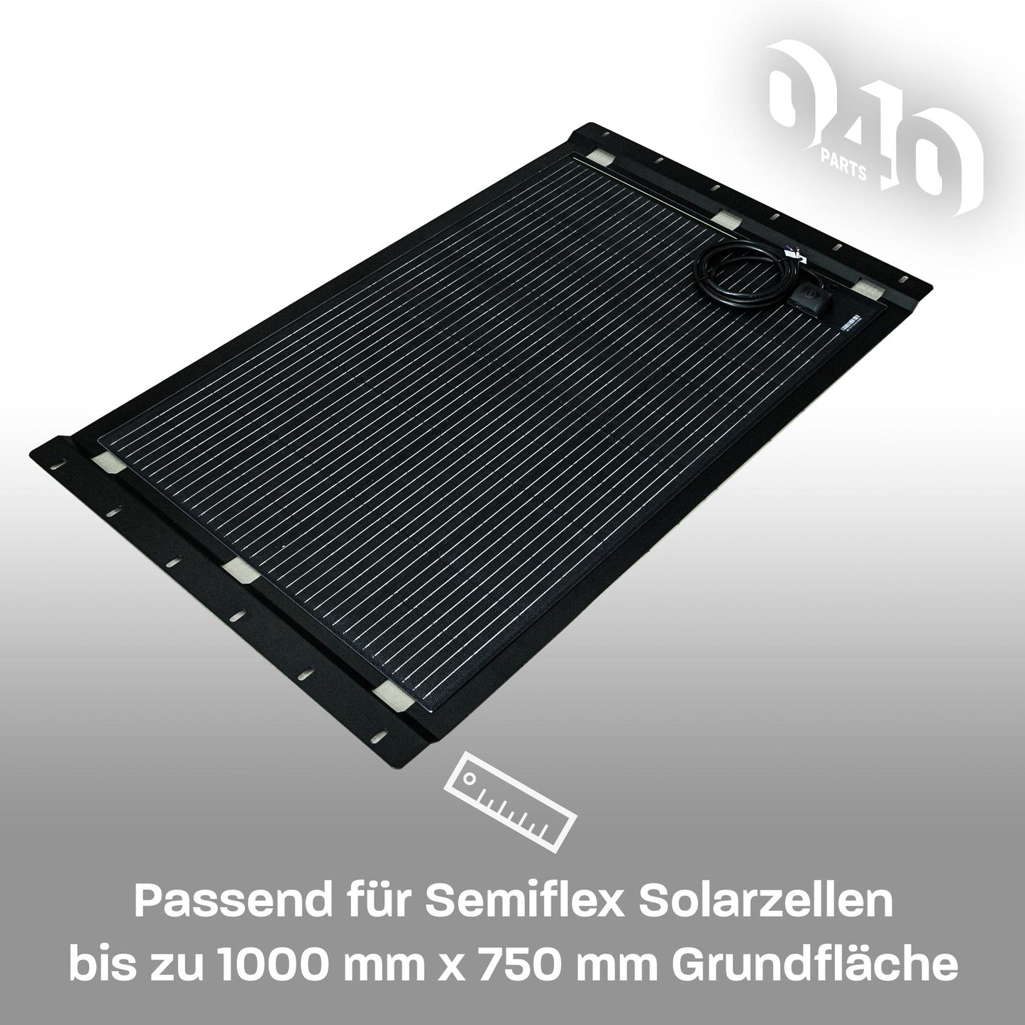 B-Ware: 040 parts Solarplattenhalter Černá Držák desky z hliníku pro VW T7 California nový California