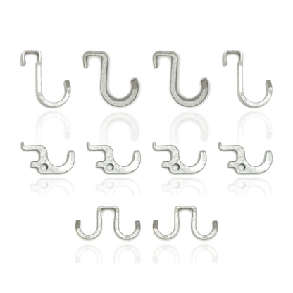 040 Parts 10er Haken Set passend für VW T7 Multivan und California