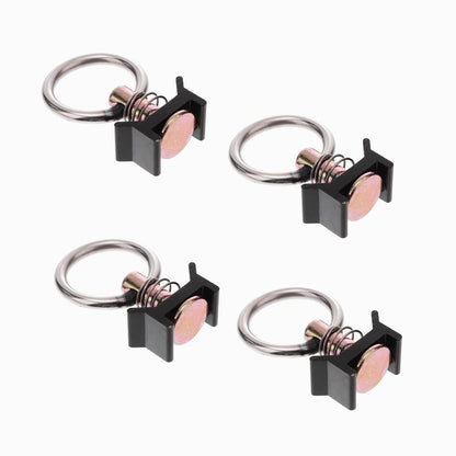 040 Parts 4-komadni set crni Airline-tračnice završni dio - Savršeno za Molle-ploču, sigurno i brzo skladištenje