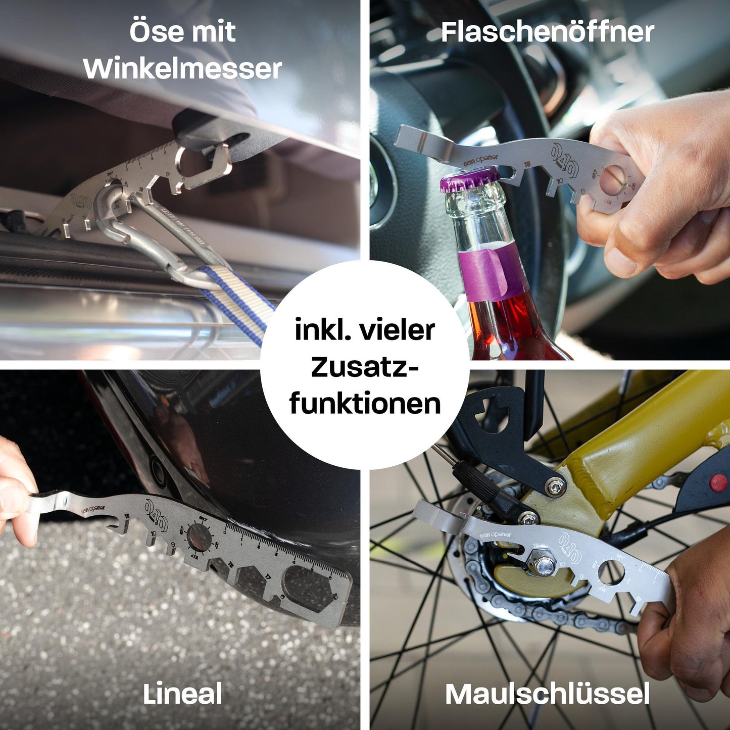 040 Parts Multitool extra langer Heckklappen Aufsteller 20 cm für VW T7 T6 T5 T4 California Multivan Bulli Ocean Beach Golf Caddy - Werkzeuge