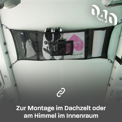 040Parts Zavazadlová síť Kombi-Úložná síť pro střešní stan a interiér kompatibilní s VW T7 New California
