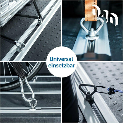 B-Ware: 4er Set Zurrösen Ladungssicherung VW T5 / T6 / T6.1 Bulli, Multivan, California, Beach