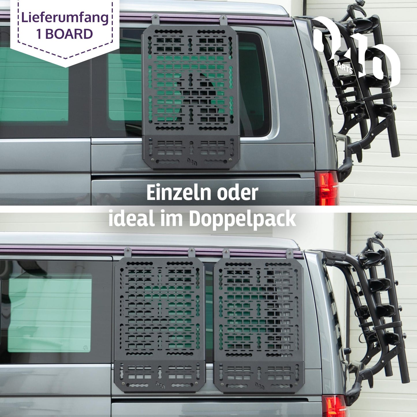 040 Parts Molle Board for VW T5 T6 T6.1 Transporter or Multivans with C-Rail Universal Equipment Mount