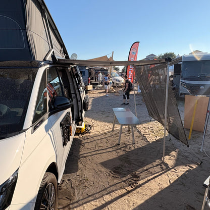 040 Parts Sonnensegel 235 x 190 cm für Markisen Campern Caravans Vans und für VW T5 T6 T6.1 T7 California mit Thule Fiamma Dometic Markisen