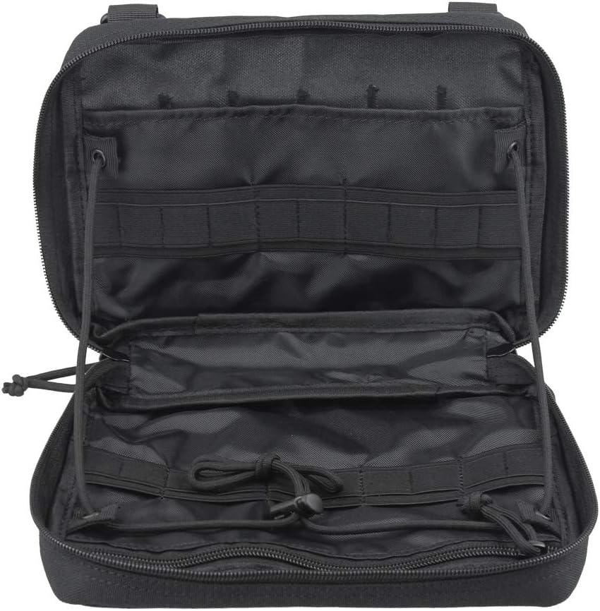 040 Parts Tactical Molle Pouch, Universal for Outdoor & Travel, Compatible with Molle Board – Black